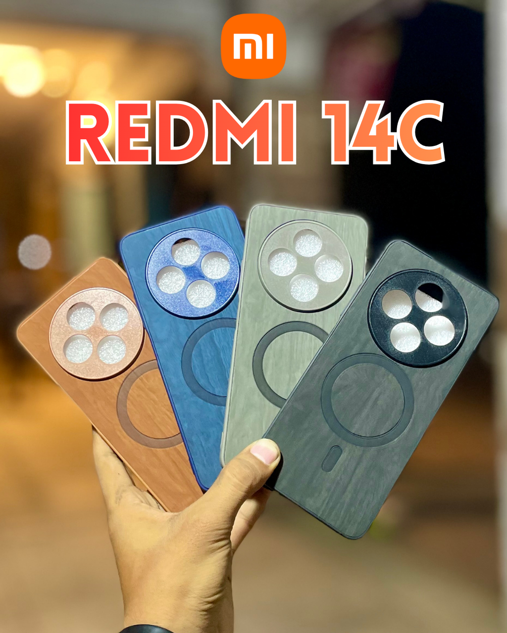 Xiaomi Redmi 14C MagSafe Wooden Case