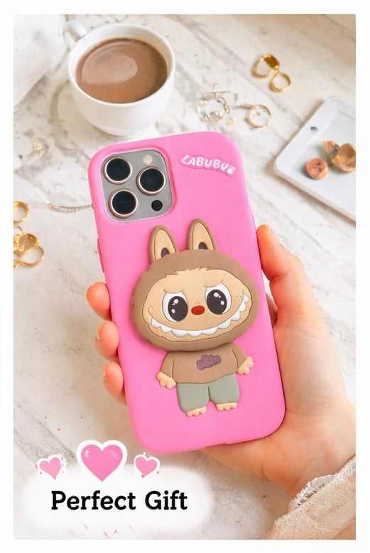 Labubu Cute Bear Cartoon Case – Stylish Shockproof Phone Cover for iPhone