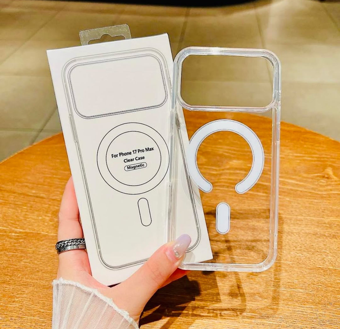 Clear Magnetic MagSafe Case for iPhone 17 Series – Anti-Yellow TPU