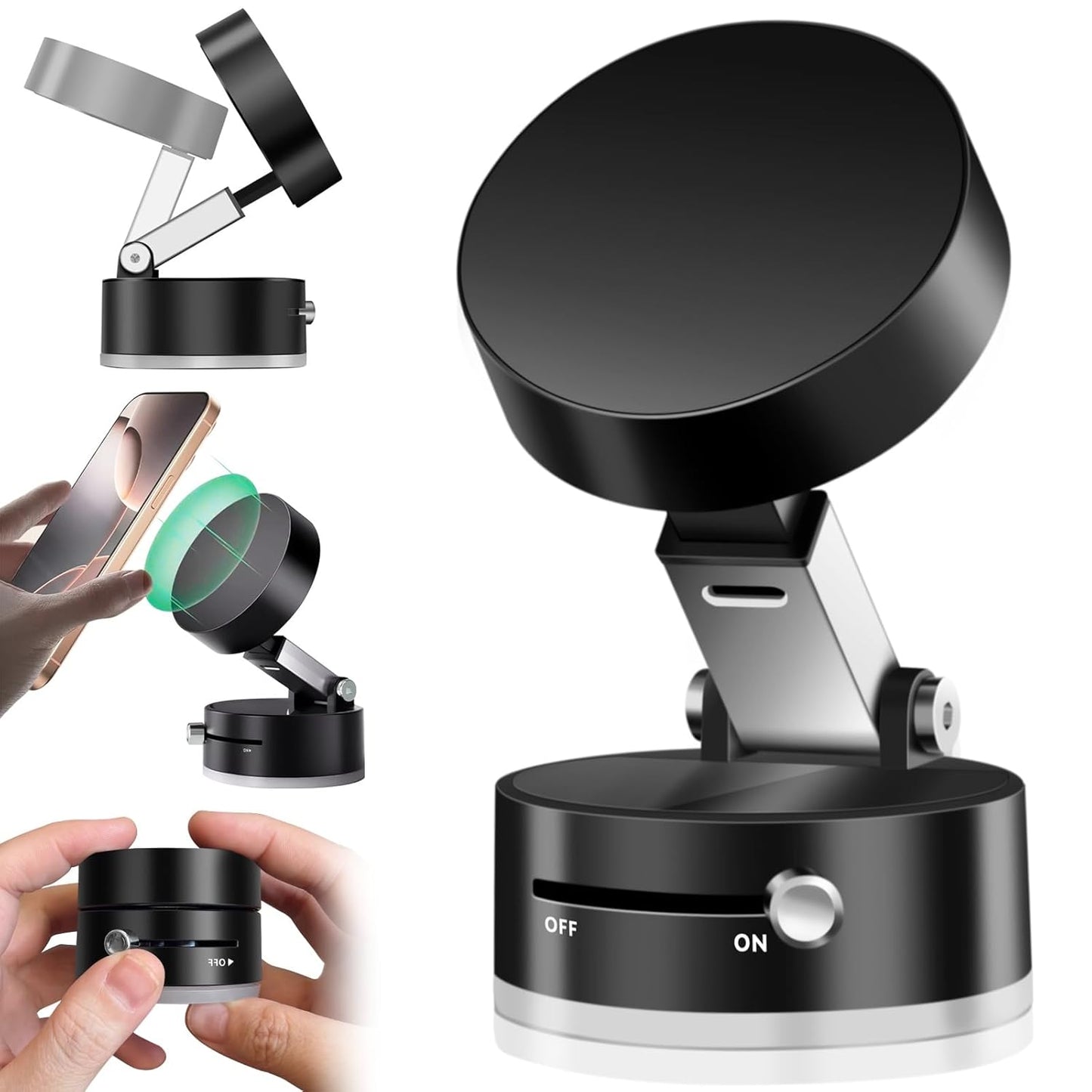 360-Degree Rotating Magnetic Phone Holder - Premium Phone Mount