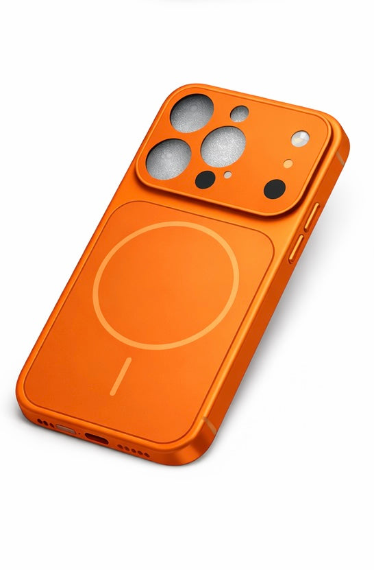 Convert your iPhone into iPhone 17 Pro Max Magnetic AG Glass Phone Case – Shockproof Matte Finish