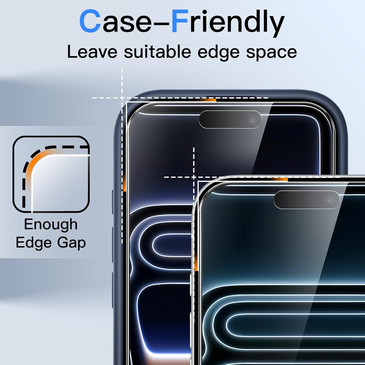 360 Degree Privacy Screen Protector for iPhone 17 Pro/17 Pro MAX, 4-Way Anti-Spy Tempered Glass