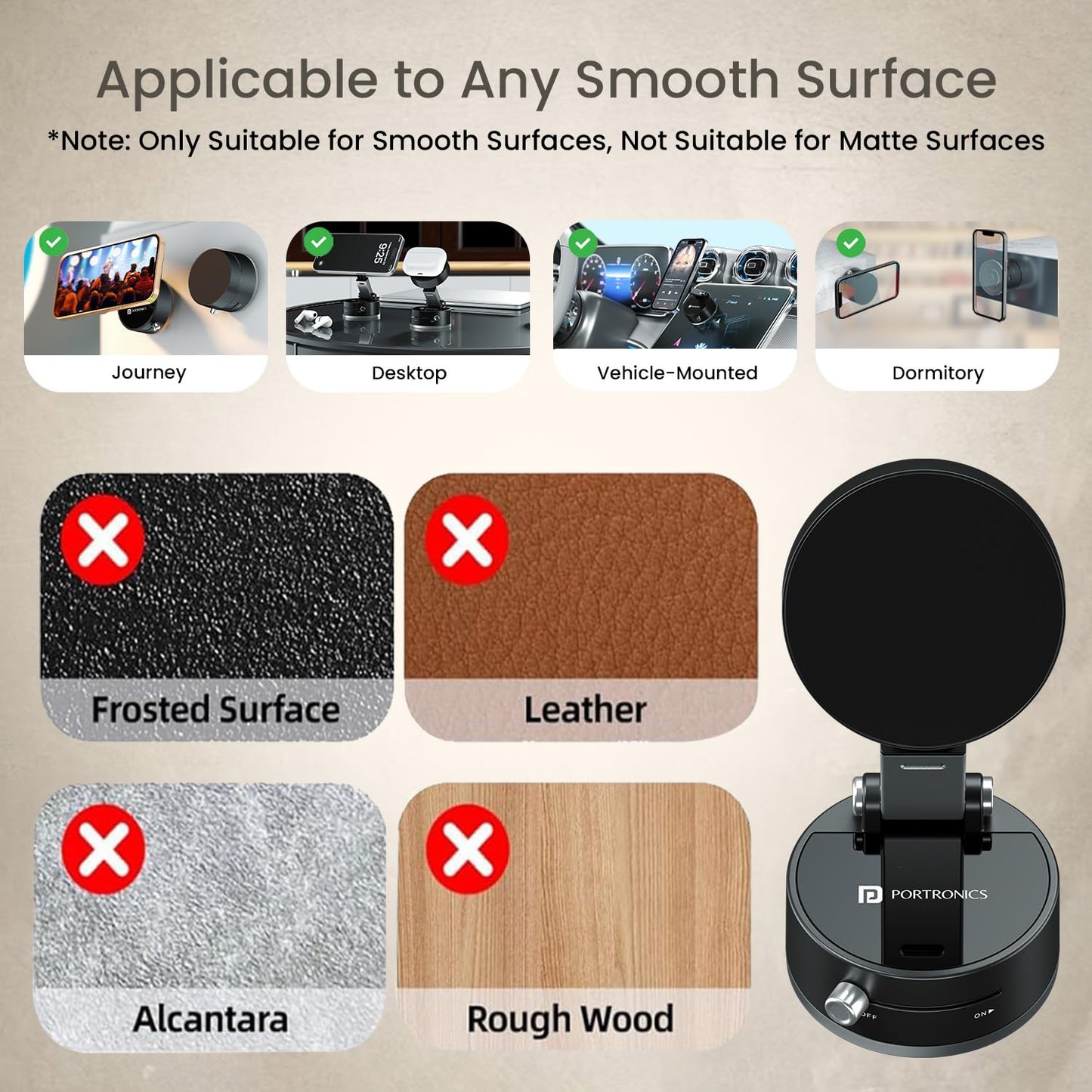 360-Degree Rotating Magnetic Phone Holder - Premium Phone Mount
