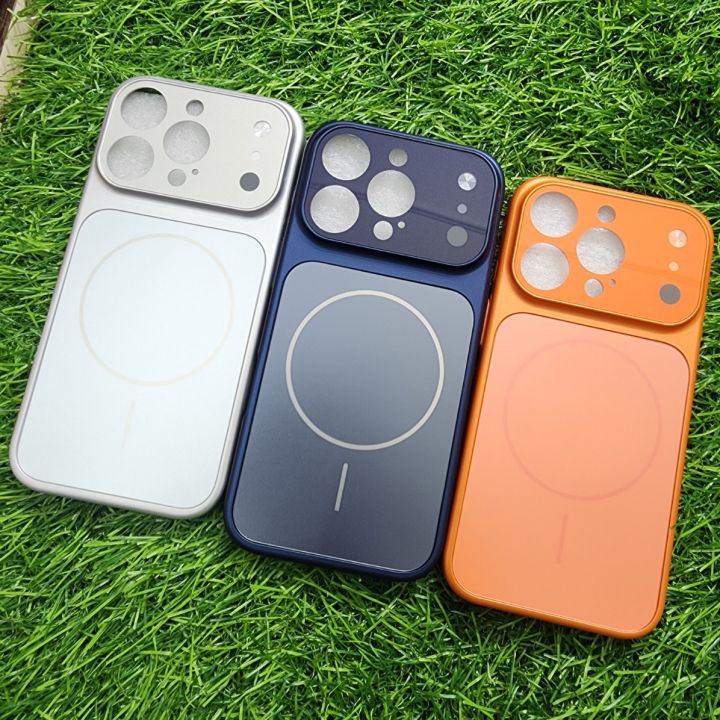 Convert your iPhone into iPhone 17 Pro Max Magnetic AG Glass Phone Case – Shockproof Matte Finish