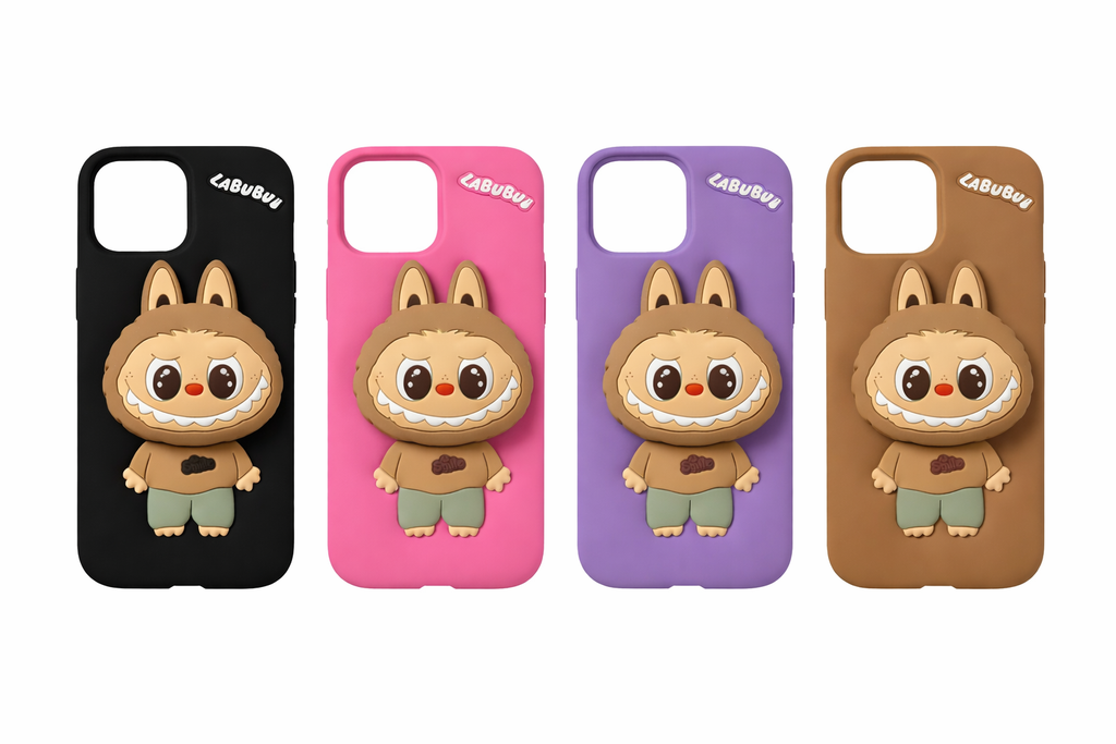 Labubu Cute Bear Cartoon Case – Stylish Shockproof Phone Cover for iPhone