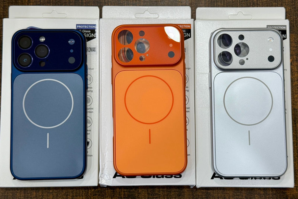 Convert your iPhone into iPhone 17 Pro Max Magnetic AG Glass Phone Case – Shockproof Matte Finish