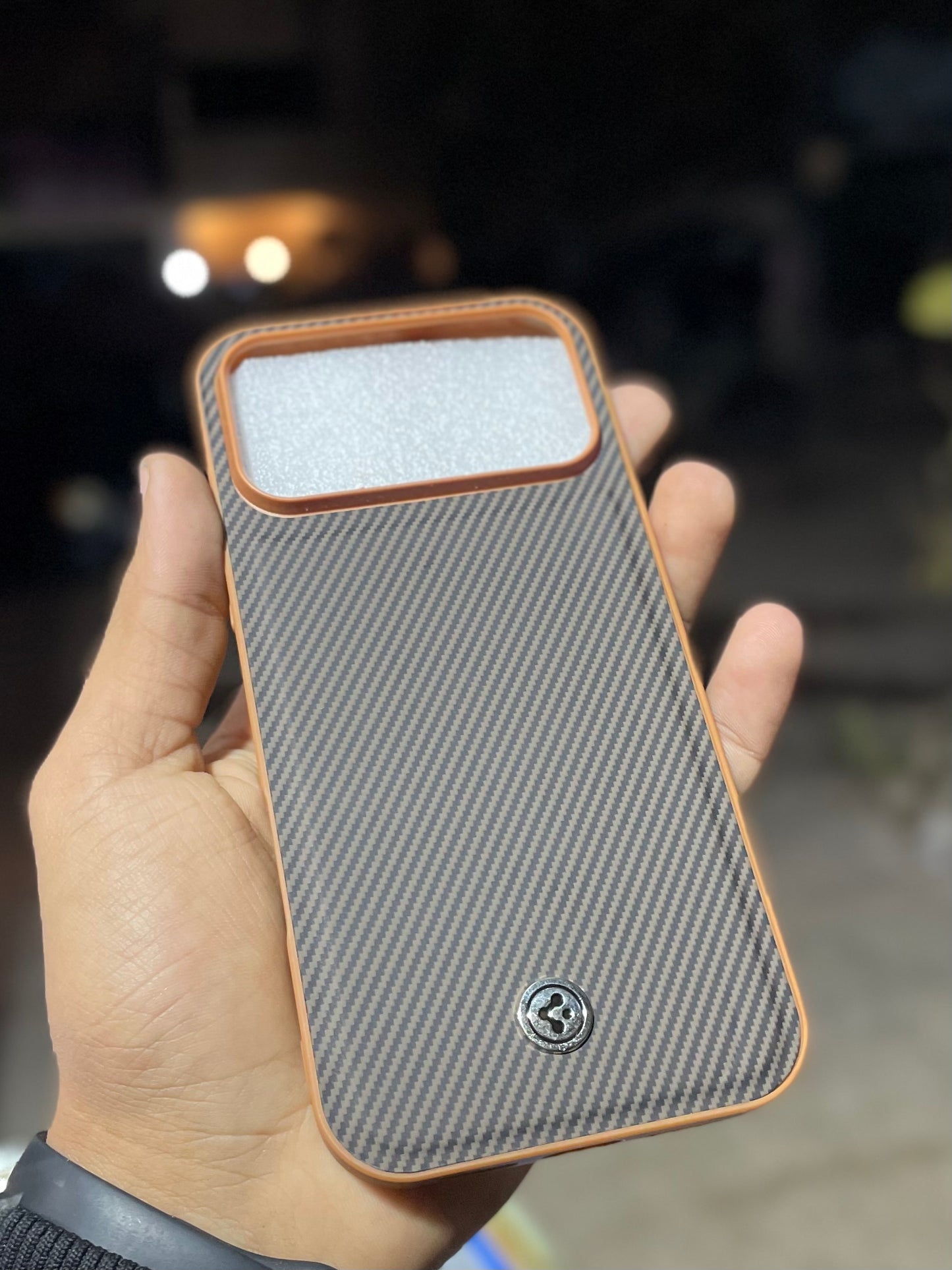 Carbon Fiber Textured Slim Case for iPhone 17 Pro Max