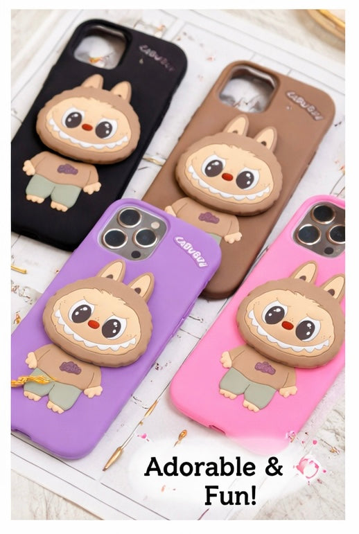 Labubu Cute Bear Cartoon Case – Stylish Shockproof Phone Cover for iPhone
