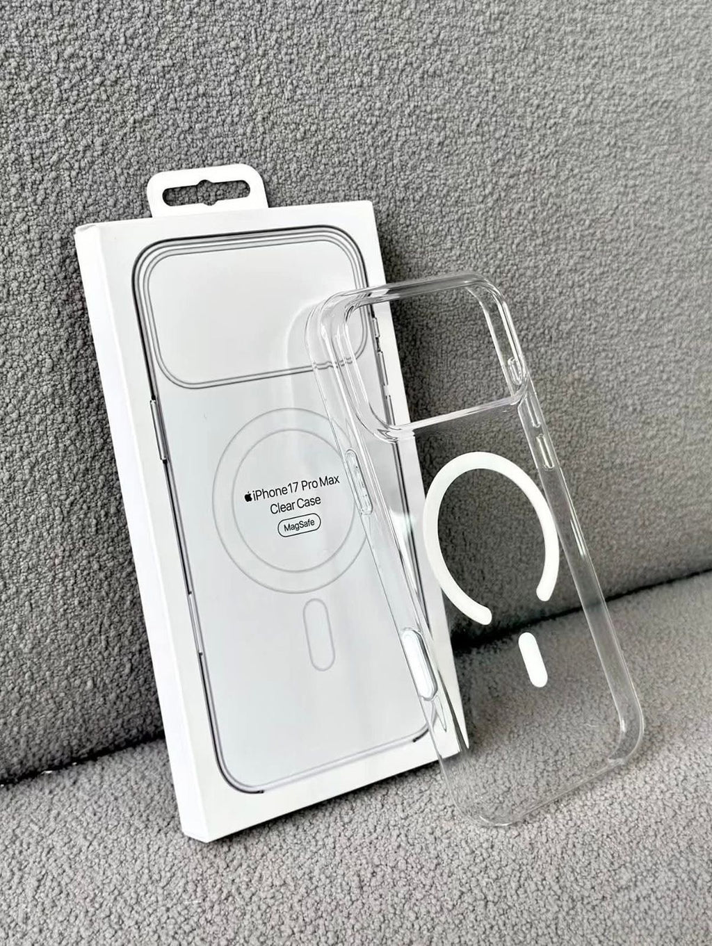 ORIGINAL Magsafe Clear Case with IC Animation (Anti -Yellow) Case