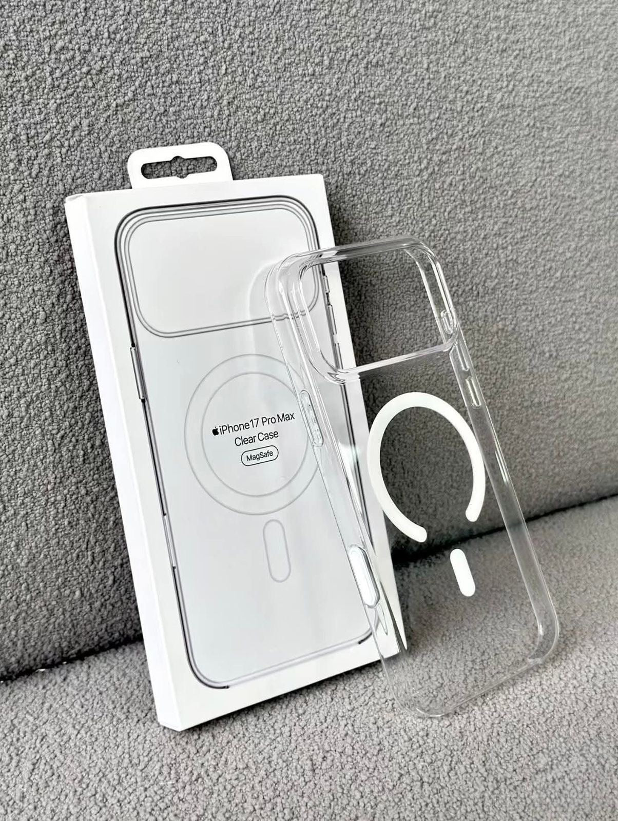 ORIGINAL Magsafe Clear Case with IC Animation (Anti -Yellow) Case