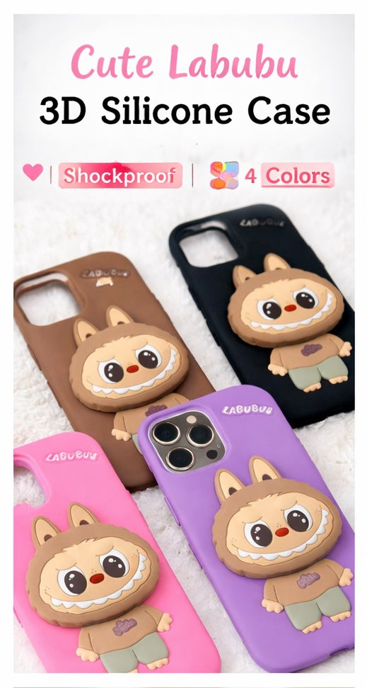 Labubu Cute Bear Cartoon Case – Stylish Shockproof Phone Cover for iPhone