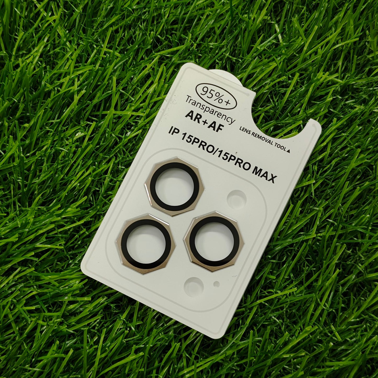 Premium AR+AF Camera Lens Protector for iPhone 15 Pro/15 Pro Max/iPhone 16 Pro/16 Pro Max – 95% Transparency - Scratch Resistant