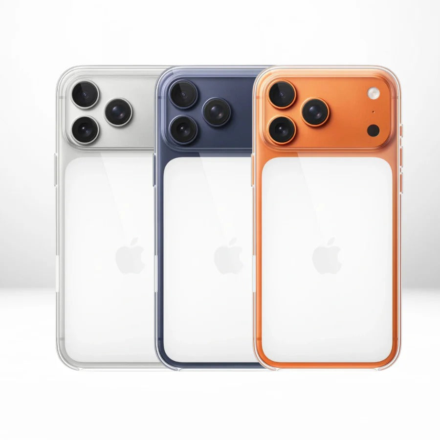 Crystal Clear Anti-Yellow WITH Camera BUTTON Protection Cover for iPhone 17 PRO MAX
